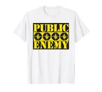Public Enemy Officiel 4 Logos Blanc T-Shirt