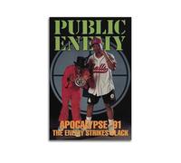 Public Enemy - Poster imprimé de couverture d'album avec signe, affiches de couverture de musique, chanteuse pop hip-hop, rap et vedette, décoration murale esthétique pour fille et garçon, adolescent,