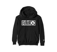 Public Enemy Sweat-Shirt à Capuche Crosshairs Logo Nouveau Officiel Unisexe Noir, Noir, XXL