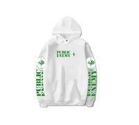 Public Enemy Sweat-Shirt à Capuche décontracté à Manches Longues pour Hommes avec Poches