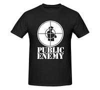 Public Enemy T-Shirt à Manches Courtes et col Rond pour Homme, en Coton, à la Mode, pour l'entraînement et Le Sport