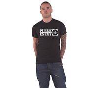 Public Enemy T Shirt Crosshairs Logo Nouveau Officiel Homme Noir Size XXL