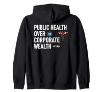 Public Health Over Corporate Wealth Hands Off My Healthcare Sweat à Capuche