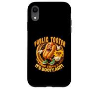 Public Tooter It's More Than A Fart Booty Art Meme Coque pour iPhone XR