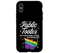 Public Tooter More Than Fart Body Art Inapproprié Meme Men Coque pour iPhone X/XS