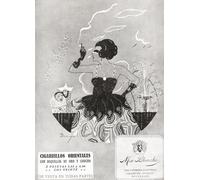 Publicité espagnole des années 1920 pour Cigarrillos Orientales ou cigarettes orientales. De La Esfera publiée en 1921. Poster imprimé par Ken Welsh (28 x 40 cm)