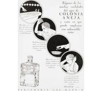 Publicité espagnole des années 1920 pour Colonia Añeja. De La Esfera publiée en 1921. Poster imprimé par Ken Welsh (30,5 x 43,2 cm)