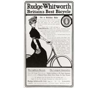 Publicité pour Rudge-Whitworth Cycles. De l'encyclopédie commerciale et conseiller juridique publiée en 1907. Poster imprimé par Ken Welsh (28 x 48 cm)