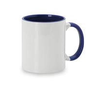 Publiclick® Lot de 5 tasses à sublimation Subl Blue - Dimensions : Ø 8 x 9 cm - Tasse en céramique de 300 ml - Finition spéciale pour marquage par sublimation, poignée et intérieur avec couleur.