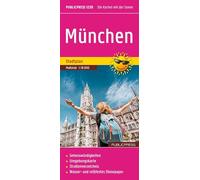 Publicpress Stadtplan München 1:18.000: Touristischer Stadtplan mit Sehenswürdigkeiten und Straßenverzeichnis. 1:18000