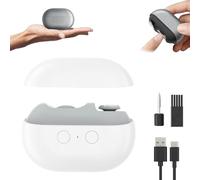 Pubyfun/Fanyil Easyclip Smart Nail Clipper, Yosody Nail Clipper, 3-in-1 Electric Nail Polisher with Polishing LED Light USB Rechargeable Safety Fingernail Trimmer for Seniors Kids Adults(White)