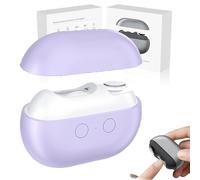 Pubyfun/Fanyil/Glosrity Multi-Function Electric Nail Clippers, Vueeze Easyclip Smart Nail Clipper, 2 Speeds Automatic Nail Trimmer with LED Light & Clip Storage for Adults, Seniors (Purple)