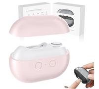Pubyfun/Fanyil/Glosrity Multi-Function Electric Nail Clippers, Vueeze Easyclip Smart Nail Clipper, 2 Speeds Automatic Nail Trimmer with LED Light & Clip Storage for Adults, Seniors (Pink)