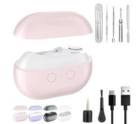 Pubyfun/Shirem/Fanyil/Glosrity Easyclip Smart Nail Clipper, Graddi/Solymody/Gowebs/Goredny/Vianys Easy Clip Smart Nail Clipper, with LED Light, Nail Scraps Storage & Polishing (Pink)