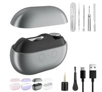 Pubyfun/Shirem/Fanyil/Glosrity Easyclip Smart Nail Clipper, Graddi/Solymody/Gowebs/Goredny/Vianys Easy Clip Smart Nail Clipper, with LED Light, Nail Scraps Storage & Polishing (Grey)