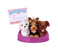 Pucci Pups by Battat - Adoptez Un Chien - Chiot Jouet en Peluche - Animal en Peluche - Chiots Jouets - 2 Ans et +