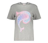 Pucci - T-shirt en coton - Femme - Tops - Gris - Taille: 40 FR