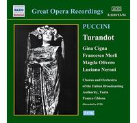 Giacomo Puccini – Turandot – Import (avec Cigna, Merli, Olivero, 1938)
