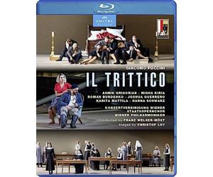 Puccini : Il Trittico. Grigorian, Kiria, Burdenko, Guerrero, Mattila, Schwarz, Welser-Möst, Loy.