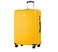 PUCCINI Panama Valise Rigide en Polycarbonate - Bagage à Main - Valise légère avec roulettes jumelées - Serrure à Combinaison TSA - Tailles M-L-XL, Jaune, XL, Grande Valise
