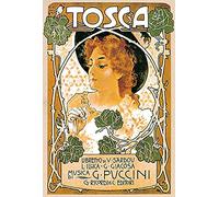 Puccini Tosca Decor Poster mural en métal 20,3 x 30,5 cm