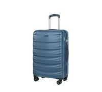 PUCCINI Valencia Mallette Rigide en Polycarbonate avec Roues Jumelles M-L-XL, Bleu foncé, L, Valise Moyenne