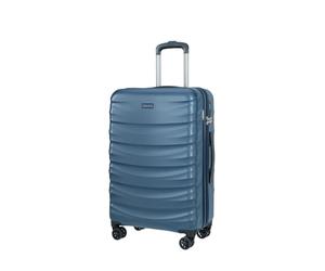 PUCCINI Valencia Valencia Valise Rigide en Polycarbonate Bagage à Main Valise de Voyage légère avec roulettes jumelées Tailles M-L-XL, Bleu foncé, m, Bagage à Main