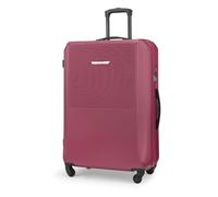 PUCCINI Valise Rigide San Diego - Bagage à Main - Valise légère avec 4 roulettes - Tailles M-L-XL, Rouge Bordeaux, L, Valise Moyenne