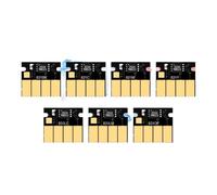 Puce Compatible Compatible avec cartouche d'encre Compatible avec imprimantes série Latex L360 L365 L330 310 315 330 335 360 365 370 560 570 110 115, dernière mise à niveau(7PCS-KCMY LC LM OP)