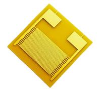 Puce de capteur capacitif à réseau interdigité flexible de 6 électrodes de 0,05 mm for gaz, biologie et humidité