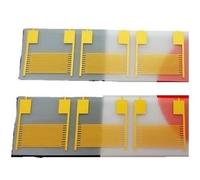 Puce de capteur de biohumidité et de gaz à électrodes interdigitées flexibles en PET (6 pièces) for dispositifs portables intelligents