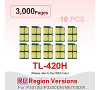 puce de cartouche de Toner TL-420X TL-410X DL420,Compatible M7300 M7302 fdn fdw M6700d P3300dn dw Reset,DL-410 - Type TL-420H 3K