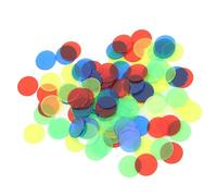 Puce de Comptage de Disque de Jeton de Jeu Translucide de 15mm, 100 Pièces, pour Cours de Mathématiques, Puce de Jeu de société en Plastique pour Jeux à Domicile
