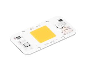 Puce LED, 20W / 30W / 50W Panneau de Lampe à Puce COB LED 20W / 30W / 50W 220V, Whit/Lumière Chaude/Spectre Complet, sans Soudure, pour la Circulation/Paysage/éclairage(Lumière Chaude 50W)