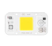 Puce LED COB 20W / 30W / 50W Panneau de Lampe 220V, Blanc/Lumière Chaude/Spectre Complet, Sans Soudure, Pour Circulation/Paysage/Éclairage (Lumière Blanche)