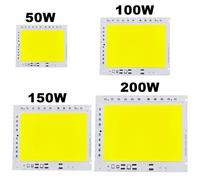 Puce LED COB 50W 100W 150W 200W 200-240V, IC intelligent, pas besoin de pilote, Source de lumière pour projecteur de lumière d'inondation, éclairage à monter soi-même