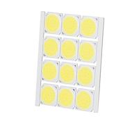Puce LED intégrée COB, 12 pièces LED ronde COB haute puissance 12 W 36-41 V 1080 LM pour éclairage intérieur bricolage (blanc)(lumière blanche)