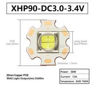 Puce Led Perles 3w Xpe 5w Xical2 Xml T6 Xml2 Xgardens 70xgardens 90xgardens 110 3a Snap9a 10a 24a 18w 24w 45w 72w Dc3-5v Dc6-8v 24v Lampe De Poche - Type 36w Xhp90 3v 12a-With 20mm Size
