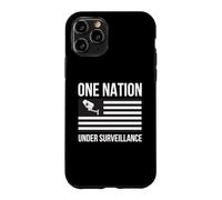 Puce One Nation Under Surveillance Confidentialité World Order 1984 Coque pour iPhone 11 Pro