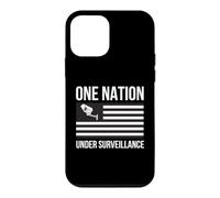 Puce One Nation Under Surveillance Confidentialité World Order 1984 Coque pour iPhone 12 Mini
