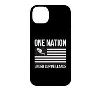 Puce One Nation Under Surveillance Confidentialité World Order 1984 Coque pour iPhone 14 Plus