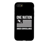 Puce One Nation Under Surveillance Confidentialité World Order 1984 Coque pour iPhone SE (2020) / 7/8