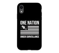 Puce One Nation Under Surveillance Confidentialité World Order 1984 Coque pour iPhone XR