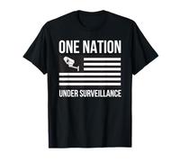 Puce One Nation Under Surveillance Confidentialité World Order 1984 T-Shirt