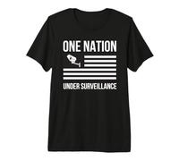 Puce One Nation Under Surveillance Confidentialité World Order 1984 T-Shirt Haut de Gamme