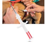Puce pour animaux de compagnie 134.2K-125K FDX-B Puce Électronique RFID Transpondeur avec Seringue pour Animal 1. 130094