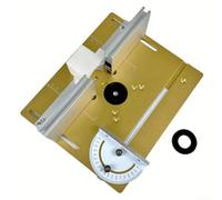 Puce pour plaque d'insertion de table Plus Défonceuse à bois électrique Fraiseuse à bois Flip Aluminium avec jauge à onglet 240 x 200 x 60