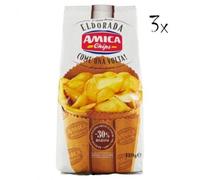 Puces Amica Crisps Puces Amica comme une Volta Crisps Potato Chips. Ready Salted 130 g.