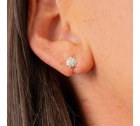 Puces argentées mini coquillage