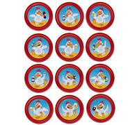 Puces de rechange avec autocollants pour Looping Louie & Looping Chewie Chips Hasbro Drunken Louie Poulet à bière (Drunken Louie Blanc, Rouge)